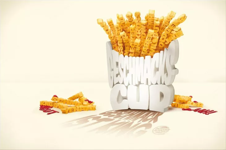 Burger King print ads