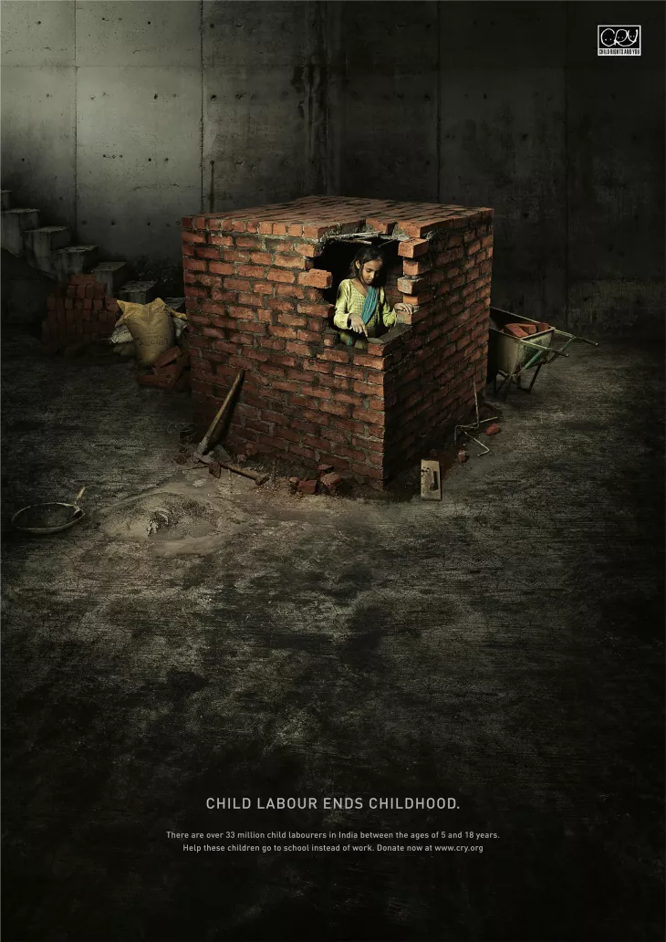CRY "Child labour ends childhood"