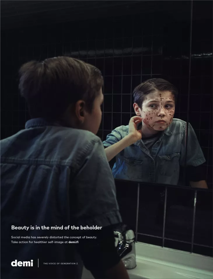 Demi "Beauty is in the mind of the beholder" by TBWA