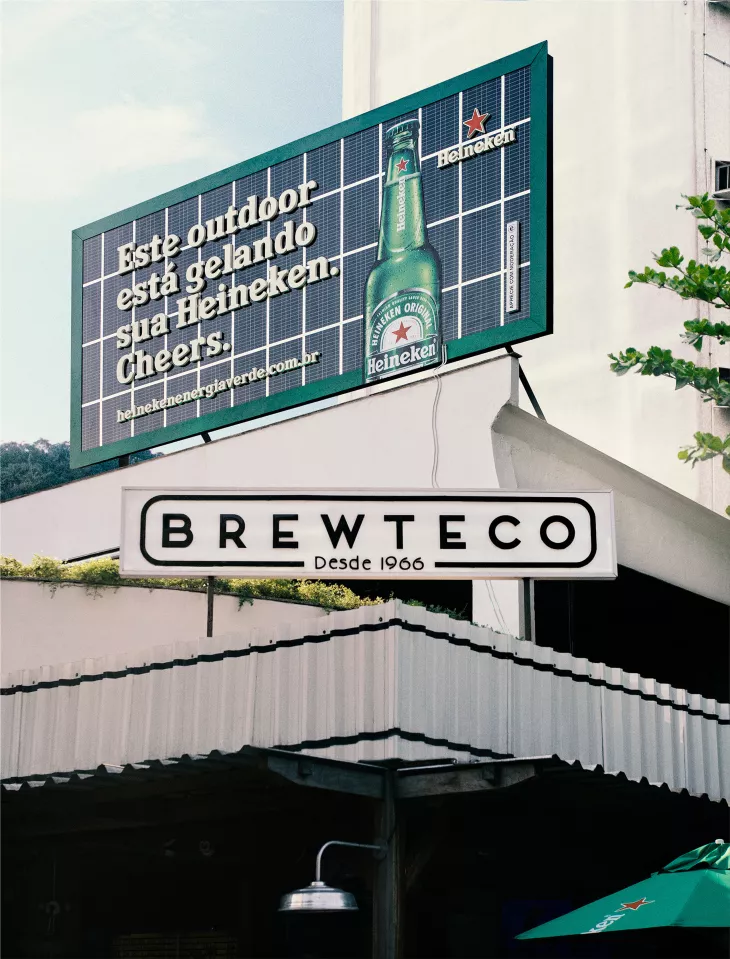 This billboard is cooling your Heineken. Cheers
