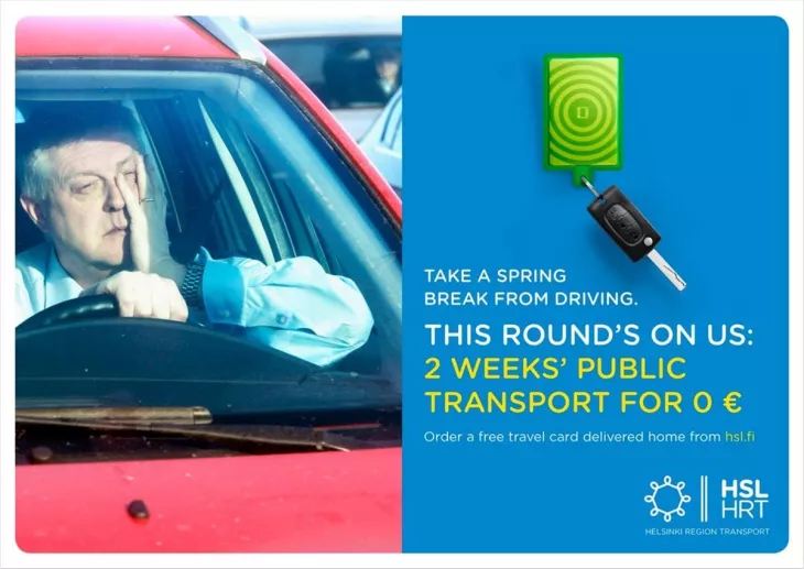 Helsinki Region Transport print ads