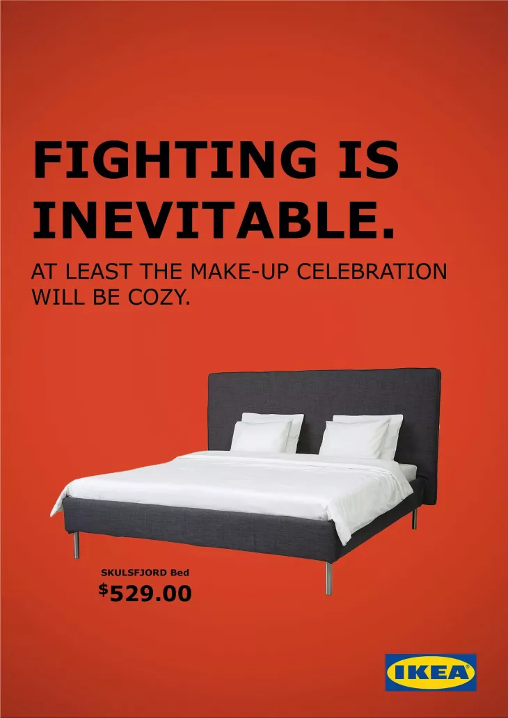 IKEA "Fighting is Inevitable" print ads