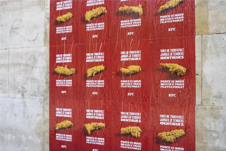 KFC France "Unalike" a new guerilla campaign