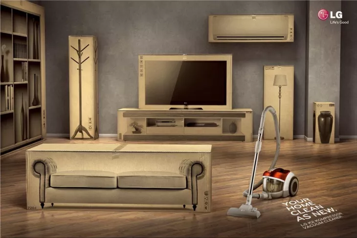 LG Vacuum Cleaner ads
