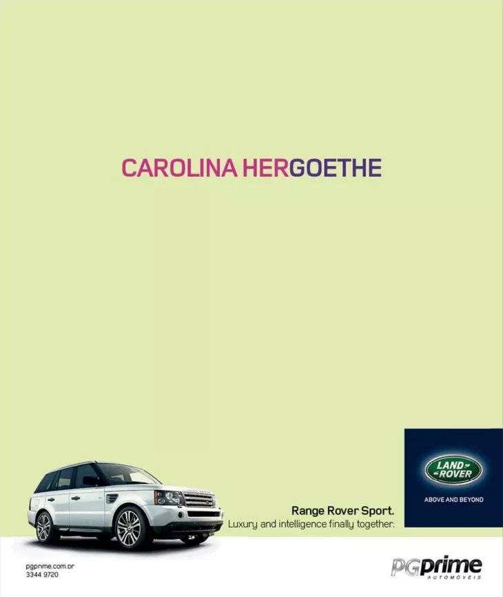 Land Rover print ads