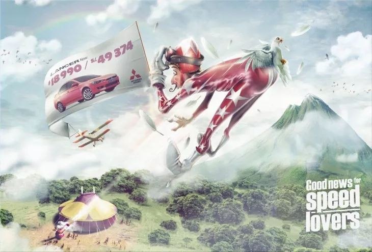 Mitsubishi print ads