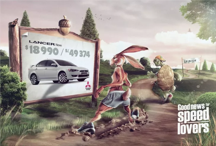 Mitsubishi print ads