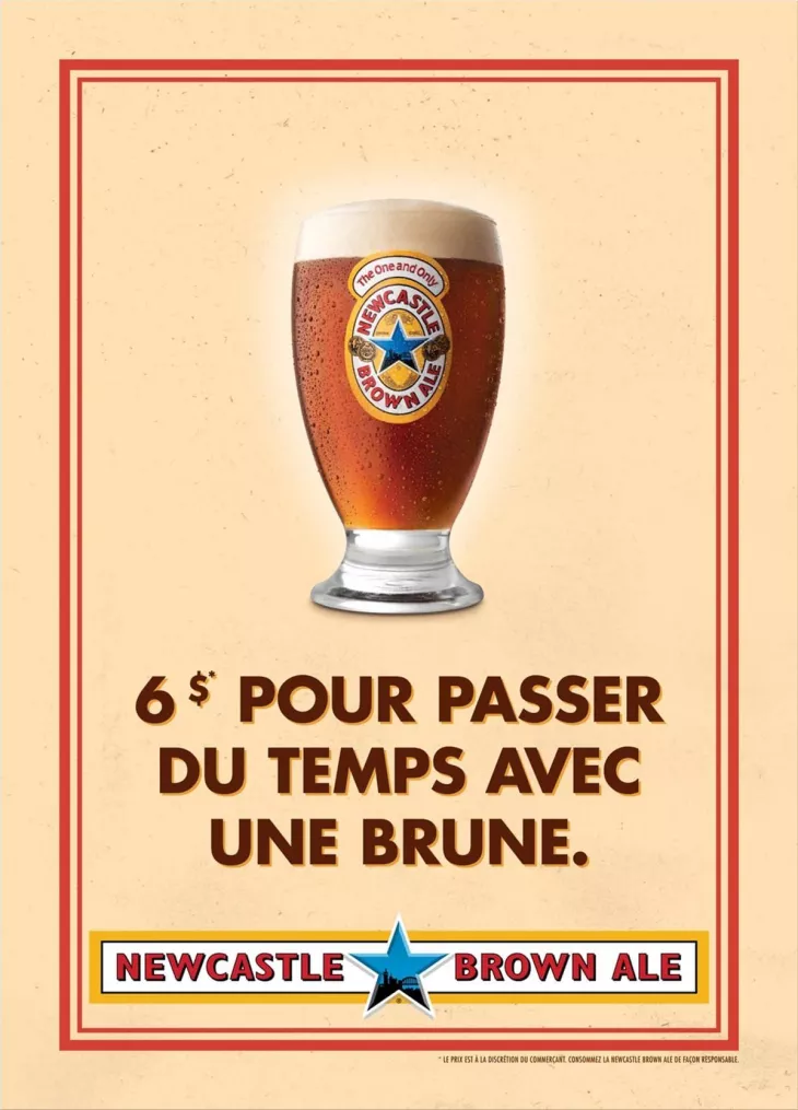 Newcastle Brown Ale print ads
