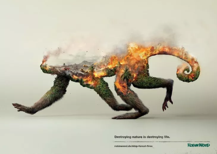 Robin Wood: Destroying nature is destroying life.