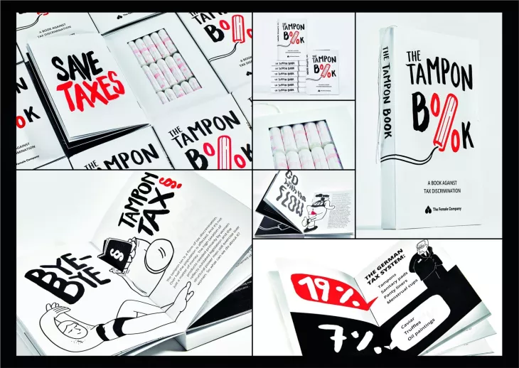 The Female Company "The Tampon Book" a book against tax discrimination