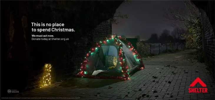 Shelter "This is no place to spend Christmas"