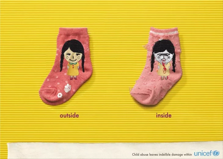 UNICEF print ads