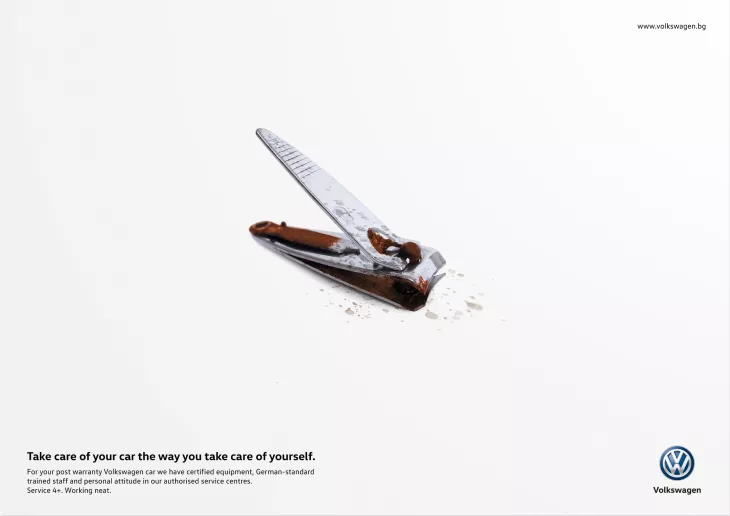 Volkswagen print ad