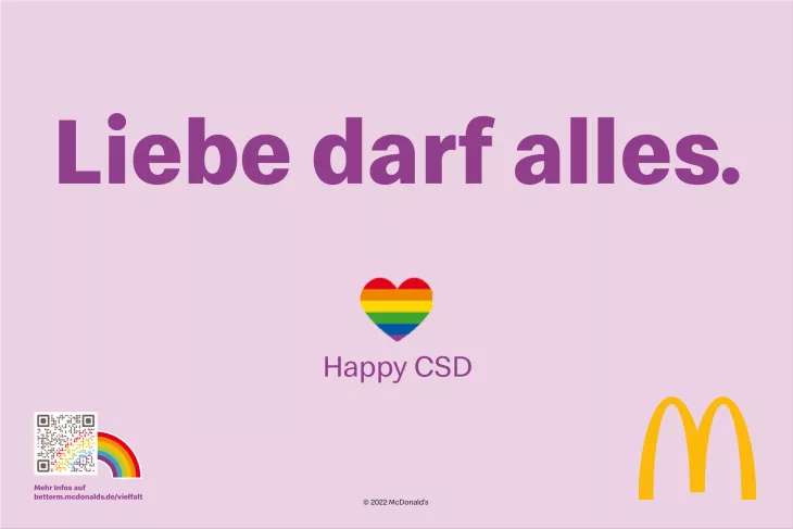 McDonald's Germany celebrates Cologne's Christopher Street Day