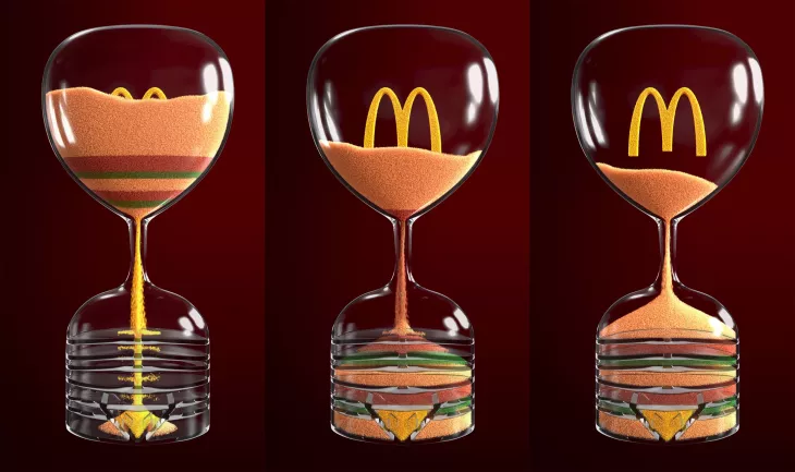 McDonald's "Iftar Sand Clock"