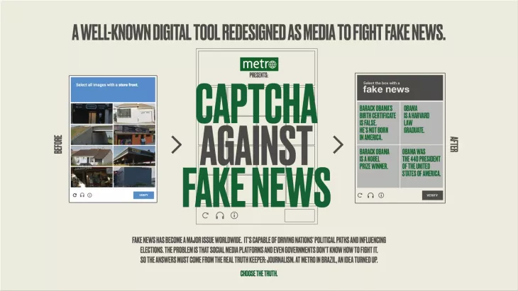Metro Jornal "Captcha against Fake News"