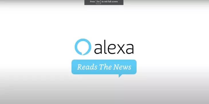 The New York Times "Alexa Reads The News"