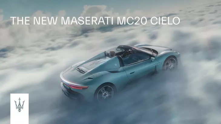 The new Maserati MC20 Cielo "Beyond the Sky"