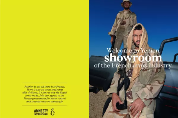 Amnesty International "Fashion is not all there is to France"