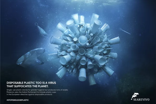 Marevivo "Disposable plastic is a virus"
