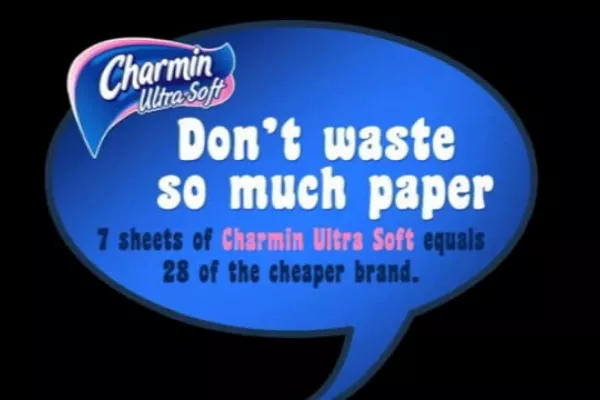 Charmin: 7 sheets of Charmin Ultra Soft