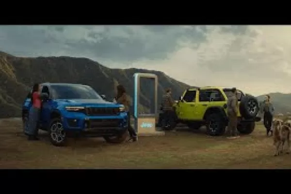 The Jeep 4xe "Electric Boogie" commercial for the Big Game