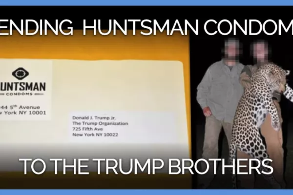 PETA Distributes 'Huntsman' Condoms to the Trump Brothers