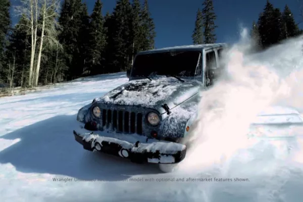 Jeep performance on snow-covered roads